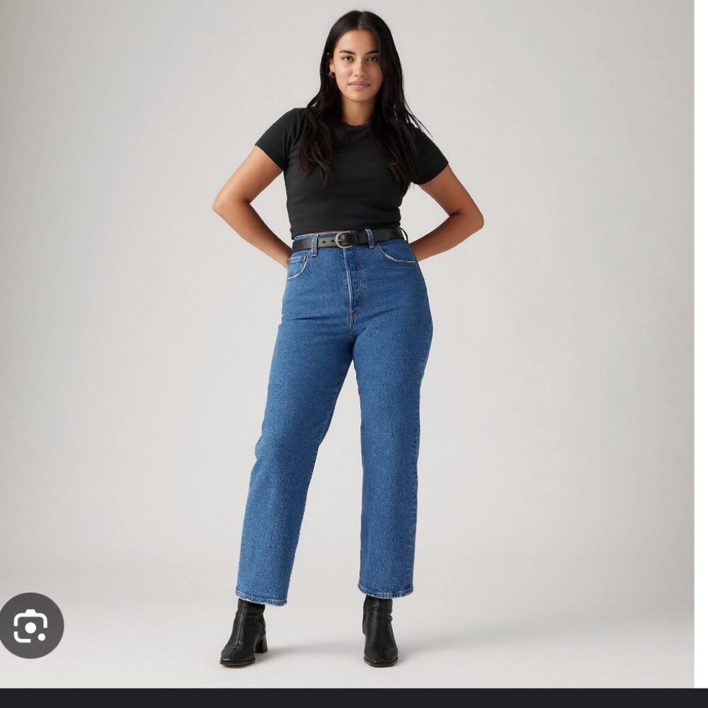 Levi's ribcage straight ankle jeans
